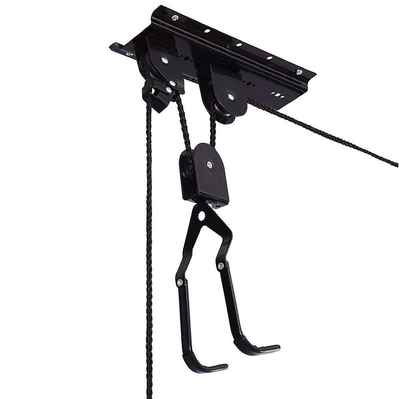 HOSKO Bike Lift Hoist for Garage Ceiling, Heavy Duty Ceiling Mountain Bicycle Hanger Pulley Rack 100 lb Capacity - Image 2